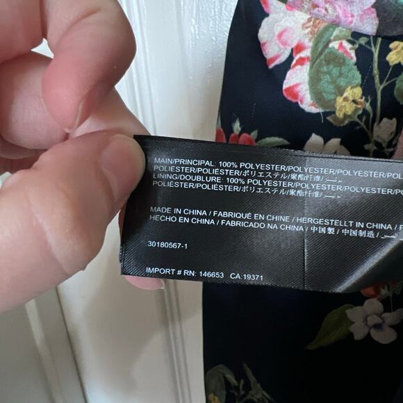 KEEPSAKE the Label For Me Romper Size Medium Floral Navy Blue Playsuit - Picture 6 of 7